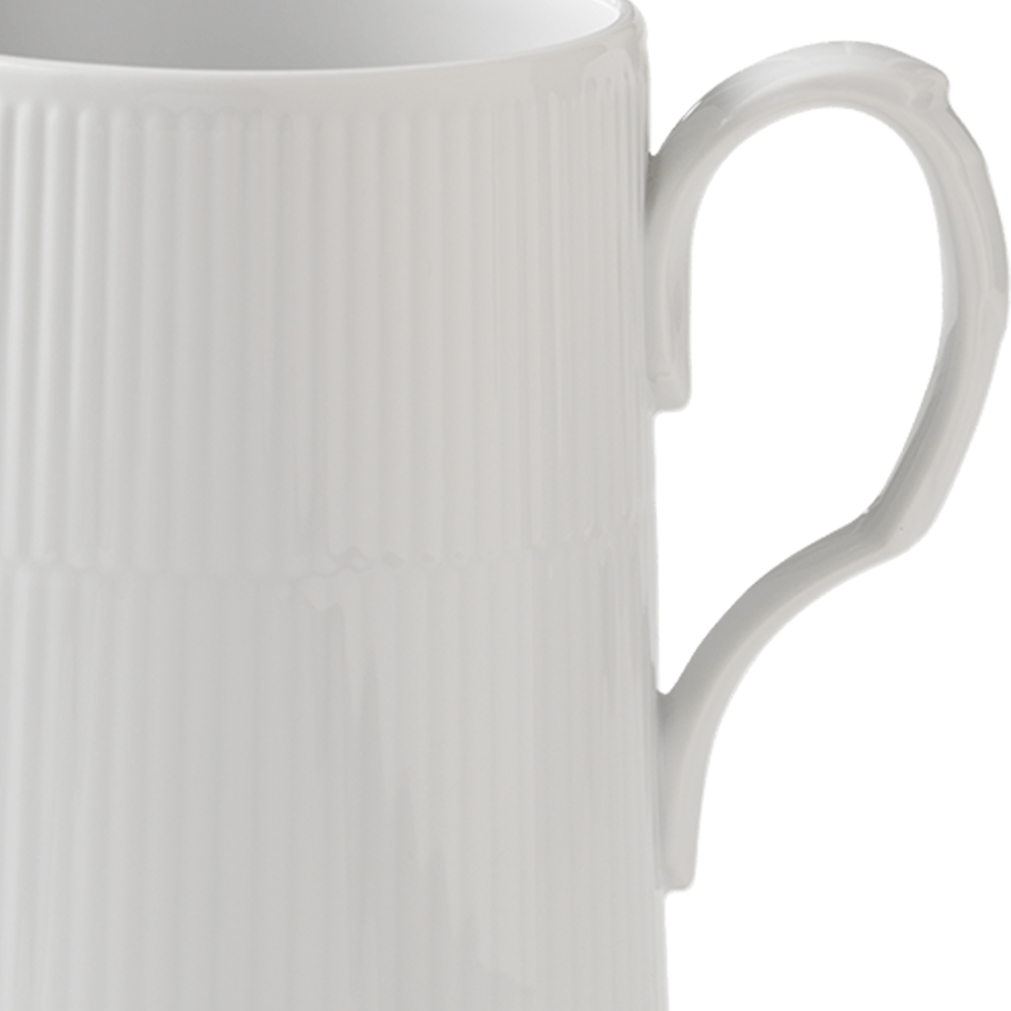 Zoom billed af Hvid Riflet Kande 1,5 L